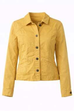 Pendleton Women's Mustard Yellow Cotton Stretch Jacket Petite M Utility Chic